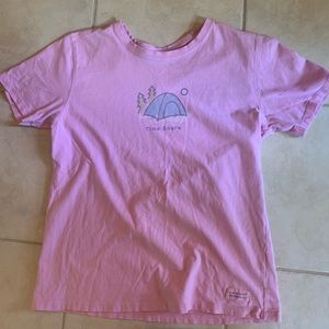 LIFE IS GOOD light pink tshirt